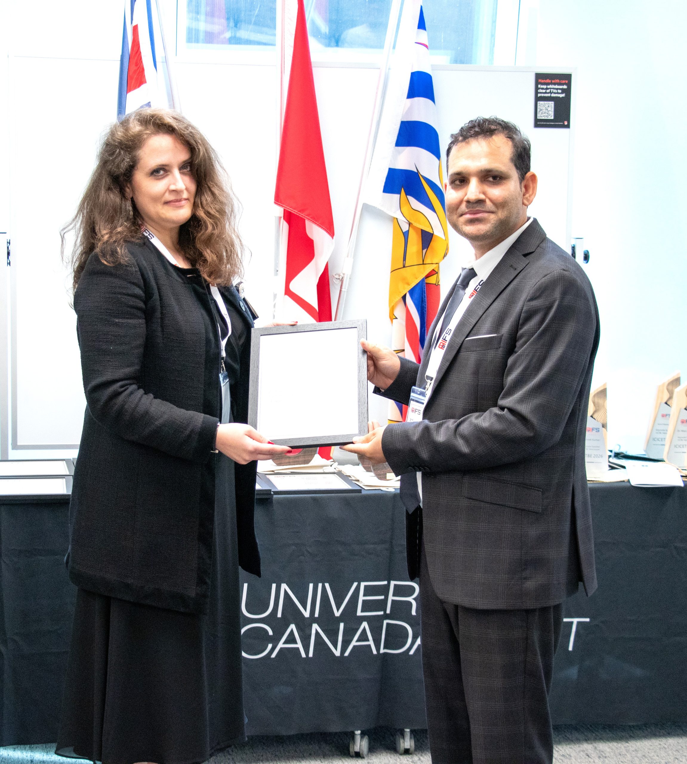 Award Ceremony at ICICET 2026 in Vancouver